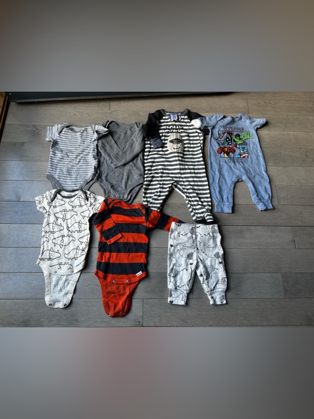Lot Of Baby Boys 0-3 And 3 Months Short Long Sleeve Onsie Pants Mixed Bundle
